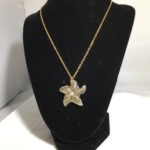 Gold starfish Necklace
